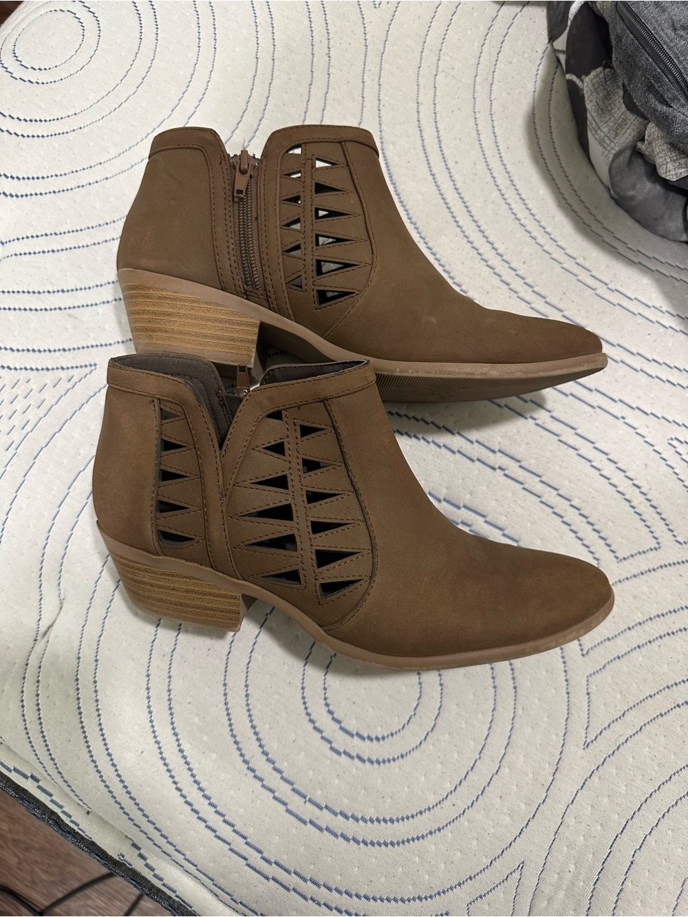 Women’s Cutout Ankle Booties in Brown